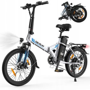 VARUN Składany rower elektryczny 20 cali 48V 374.4Wh Shimano 7 Speed 25KM/H